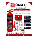 Yangın Söndürme Tüpü Seti 1 Kg Kuru Kimyevi Tozlu Yangın Söndürücü + İlk Yardım Çantası