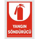Yangın Söndürücü - Uyarı Tabela Levhası 24X34 cm Polikarbon - 24 x 34 cm - 1 Adet