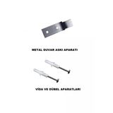 Yangın Tüpü Metal Askı Aparatı Metal 10Lu Set Vida Dübel Dahil Apartman Uyumlu