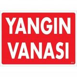 Yangın Vanası Uyarı Levhası 25x35 Kod873