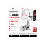 YANIKOĞULLARI OTOMOTİV RENAULT 12x1.5 ÇELİK JANT BİJONU – 17 ANAHTAR – 20 ADET