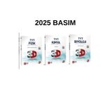 Yanıt Yayınları 3D Yayınları 2026 Tyt Fizik Kimya Biyoloji Soru Bankaları Seti 3 Kitap