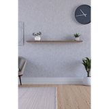 Yankı-Byeg 100 Cm Safir Meşe Mdf Uçan Duvar Rafı Gizli Bağlantı Kitaplık