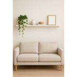 yankı-byeg 120 Cm Mat Beyaz Mdf Gizli Montaj Ahşap Duvar Rafı Uçan Raf Kitaplık