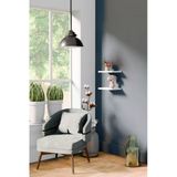 yankı-byeg 20 Cm 2li Mat Beyaz Mdf Uçan Mini Duvar Rafı Gizli Bağlantı Çiçeklik