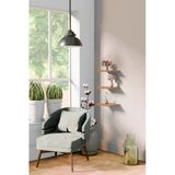 Yankı-Byeg 20 Cm Üçlü Safir Meşe Mdf Uçan Mini Duvar Rafı Gizli Bağlantı Çiçeklik
