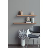 Yankı-BYEG 2li 50 cm 60 cm Safir Meşe Mdf Duvar Rafı Kitaplık
