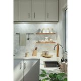 Yankı-BYEG 2li 60 cm Safir Meşe Mdf Duvar Rafı Gizli Bağlantı Kitaplık