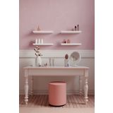 yankı-byeg 30 Cm 4lü Mat Beyaz Mdf Dekoratif Duvar Rafı Gizli Bağlantı Çiçeklik