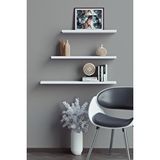 Yankı - BYEG 40 Cm 50 Cm 60 Cm Beyaz Mdf Uçan Duvar Rafı Gizli Bağlantı Kitaplık safir meşe