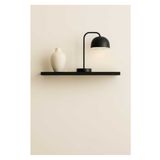 yankı-byeg 50 Cm Mat Siyah Mdf Uçan Duvar Rafı Gizli Bağlantı Kitaplık