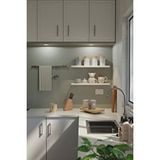 Yankı - BYEG 60 Cm 2li Beyaz Mdf Uçan Duvar Rafı Gizli Bağlantı Kitaplık