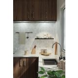 yankı-byeg 60 Cm Mat Siyah Mdf Uçan Duvar Rafı Gizli Bağlantı Kitaplık