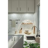 Yankı-Byeg 60 Cm Safir Meşe Mdf Uçan Duvar Rafı Gizli Bağlantı Kitaplık