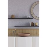 yankı-byeg 70 Cm 2li Mat Siyah Mdf Uçan Duvar Rafı Gizli Bağlantı Kitaplık