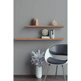 yankı-byeg 80 Cm 60 Cm 2li Safir Meşe Mdf Uçan Duvar Rafı Gizli Bağlantı Kitaplık
