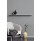 Yankı-Byeg 80 Cm Beyaz Mdf Uçan Duvar Rafı Gizli Bağlantı Kitaplık