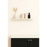 Yankı-Byeg Beyaz Mdf Uçan Duvar Rafı Gizli Bağlantı 40 Cm Kitaplık