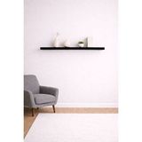 Yankı - BYEG Yankı-byeg 90 Cm Mat Siyah Mdf Uçan Duvar Rafı Gizli Bağlantı Kitaplık