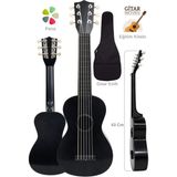 Yankı CG-16BK Oyuncak Gitar Seti 3-11 Yaş Çocuk Gitarı 53cm 6 Telli (Eğitim Kitabı, Kılıf ve Pena Hediyeli) - Renk Seçenekleri - Siyah