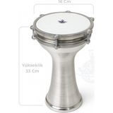 Yankı Dr-2 Profesyonel Alüminyum Darbuka 2 Numara 16 cm Çap 33 cm Yükseklik ile Dayanıklı Müzik Aleti