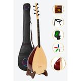 YANKI KB-40M Kısa Sap Bağlama Seti Öğrenci Sazı (Kılıf Akort Kapo Tel Mızrap)