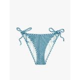 Yanları Bağlamalı Çizgili İpli Bikini Altı