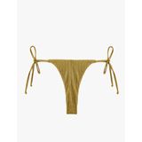 Yanları Bağlamalı İpli Dokulu String Bikini Altı