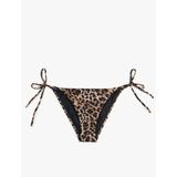 Yanları Bağlamalı Leopar Desenli Bikini Altı