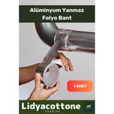 Yanmaz Folyo Bant 45MM - 5mt - Sıcaklığa Dayanıklı Tamir Soba Boru Yama Alüminyum - Ahşap - Tek Ebat