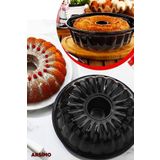 Yanmaz Yapışmaz 18 Dilimli 28 Cm Emaye Kek Kalıbı