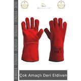 #Yanmazeldiven Isıya Dayanıklı Yanmaz A Kalite Lamineli Su Geçirmez Pütürlü Konforlu Çok Amaçlı Deri Eldiven