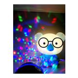 Yansıma yapan küre ve mavi gözlüklü koala LED gece lambası
