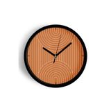 Yansıtmalı Modern Tasarım Duvar Saati - 30cm - Önü Camlı Siyah Kasa - Sessiz Mekanizma, JH0566S30SKP