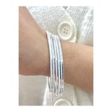 Yantra Silver 925 Ayar Gümüş Ajda Bilezik -1 Adet