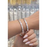 Yantra Silver 925 Ayar Gümüş Kibrit Çöpü Ajda Bilezik-1 ADET