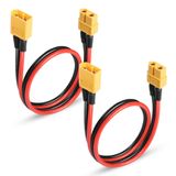 YAODHAOD XT60 Fiş Uzatma Kablosu 12AWG 50CM Silikon Kablo, RC Lipo Pil için XT60 Konektör, Kendin Yap Yedek Parça Uzaktan Kumanda Oyuncak Parçaları (2 ADET)