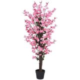 Yapay Ağaç Pembe Japon Kiraz Çiçeği Bahardalı Ağacı Sakura Çiçeği Çalılı 150cm