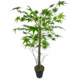 Yapay Ağaç Yeşil Japon Akçaağacı 100x70cm Siyah Plastik Saksılı