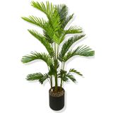 Yapay Areka 190 Cm Yapay Ağaç 4 Gövde 24 Dal 30x30 Siyah Saksı