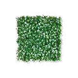 Yapay Beyaz Detaylı Limon Yaprağı Bitki Duvar Kaplama 50x50 Cm