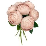 Yapay Çiçek 10lu Pudra Pembe Şakayık Demeti Erengül Gelin Buketi Çiçeği