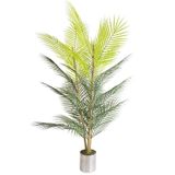 Yapay Çiçek Areka Ağacı Palmiye Ağacı Bambu Saplı Siyah Saksılı S (518257143)