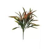 Yapay Çiçek Bambu Grass Turuncu 40Cm Demet Garnitür Aradal Dekoratif Yapay Bitki Vitrin