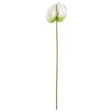Yapay çiçek, beyaz, 66 cm, anthurium, iç-dış mekan
