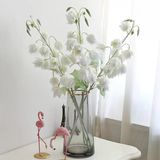 Yapay Çiçek Çan Çiçeği Beyaz 85Cm Tek Dal Kumaş Çiçek Uzun Dal Vitrin