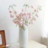 Yapay Çiçek Çan Çiçeği Pembe 85Cm Tek Dal Kumaş Çiçek Uzun Dal Vitrin