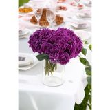 Yapay Çiçek Deposu 10lu Lüx Gul Demeti 25 Cm Mor