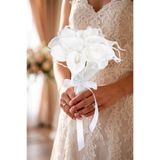 Yapay Çiçek Deposu Gala İkon Gelin Buketi 2li Set İnci Tüllü Nikah Buketi 10+1 Adet Gala