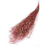 Yapay Çiçek Deposu Kuru Çiçek Tomurcuk Otu Demeti 45 Cm Açık Pembe